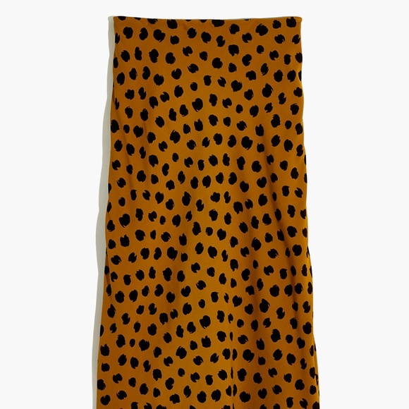 MADEWELL MIDI SLIP SKIRT IN PAINTED SPOTS - Picture 7 of 9